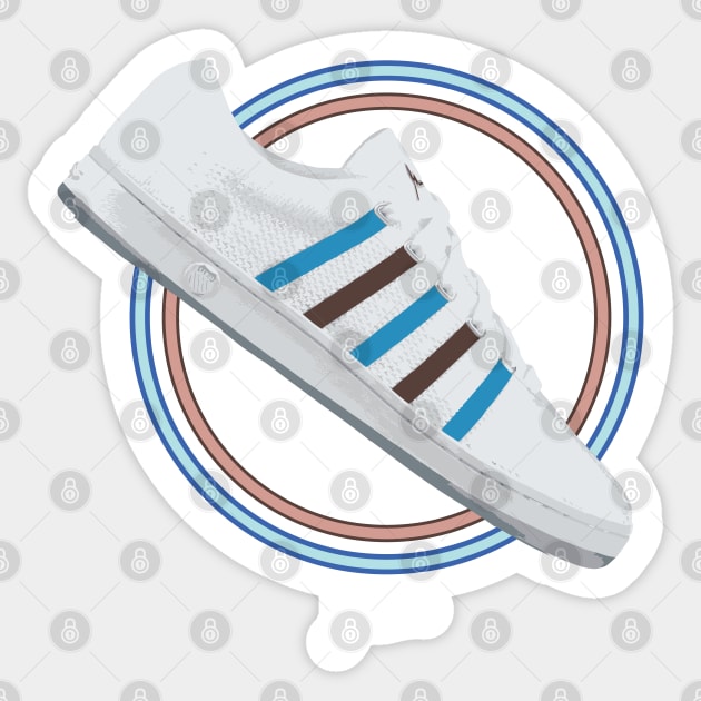 Clouds and Dirt 003 sneaker Sticker by rahalarts